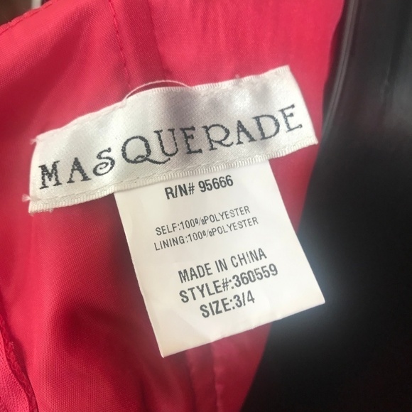 Masquerade Jeweled Dress With Tulle Bottom - Picture 3 of 4